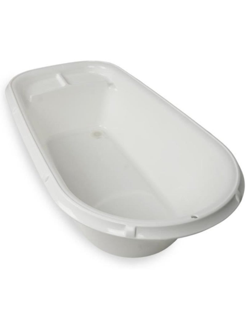 Banheira bebé luxe thermobaby com tampão de escoamento e base anatómica Branco - Kiabi