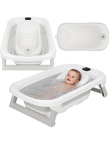 Banheira dobrável para bebé lionelo babybubble com termómetro - 2 alturas reguláveis
