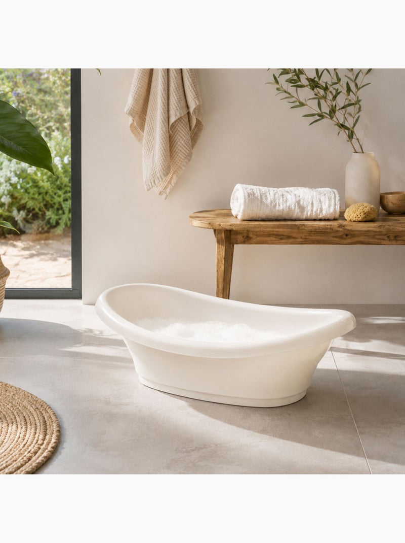 Banheira para bebé thermobaby vasco em polipropileno branco com dreno Branco - Kiabi