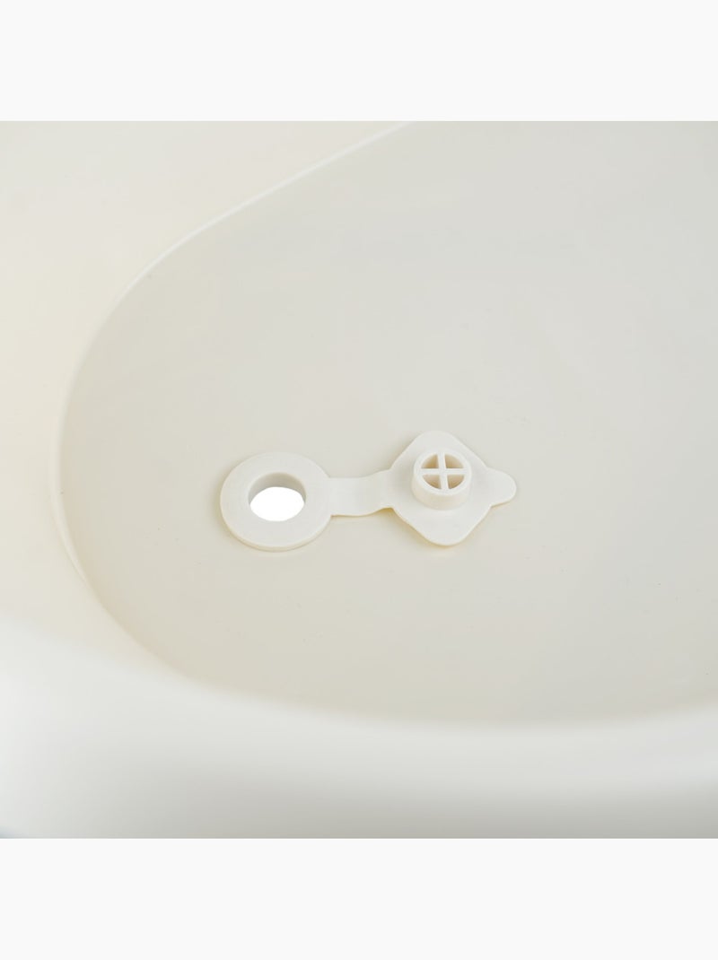 Banheira para bebé thermobaby vasco em polipropileno branco com dreno Branco - Kiabi