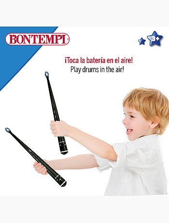 Baquetas de brinquedo elétricas c/luz e som bontempi