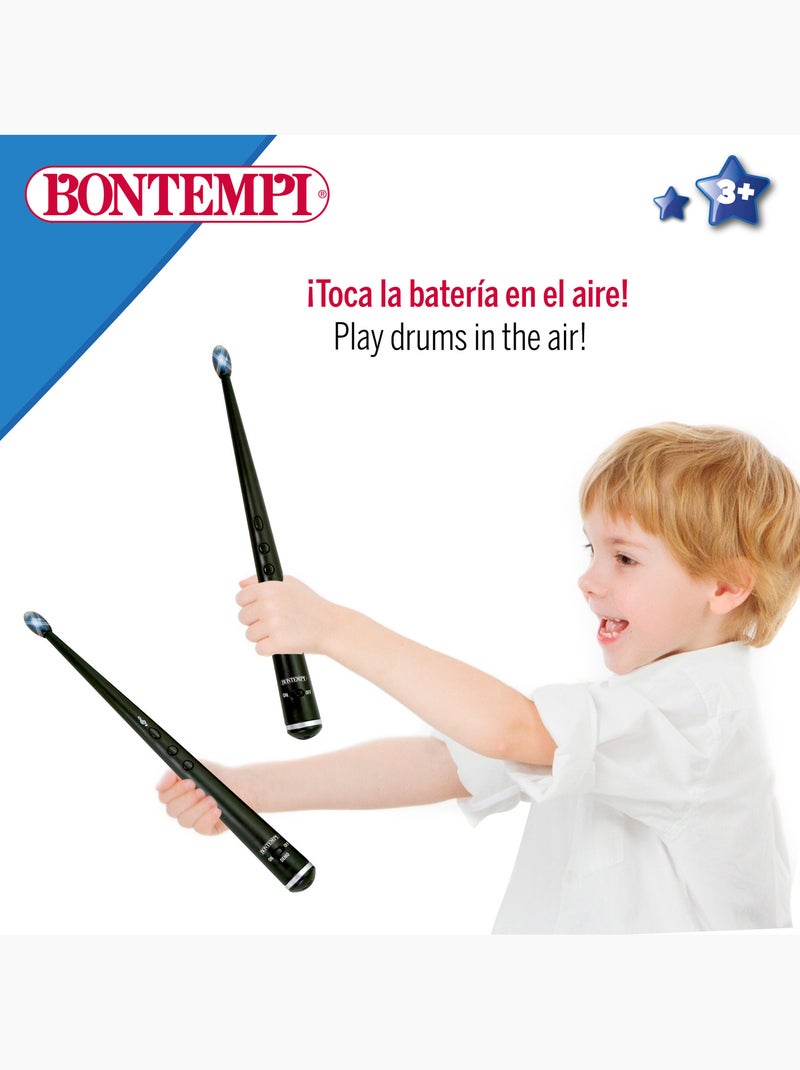 Baquetas de brinquedo elétricas c/luz e som bontempi N/D - Kiabi