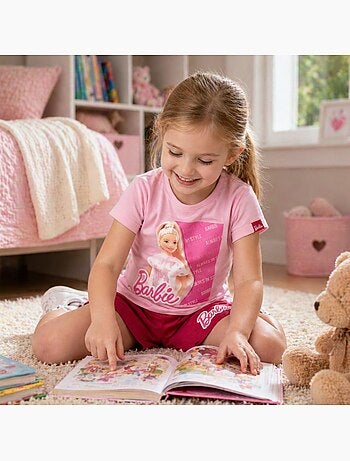 Barbie - Conjunto T-shirt e calções