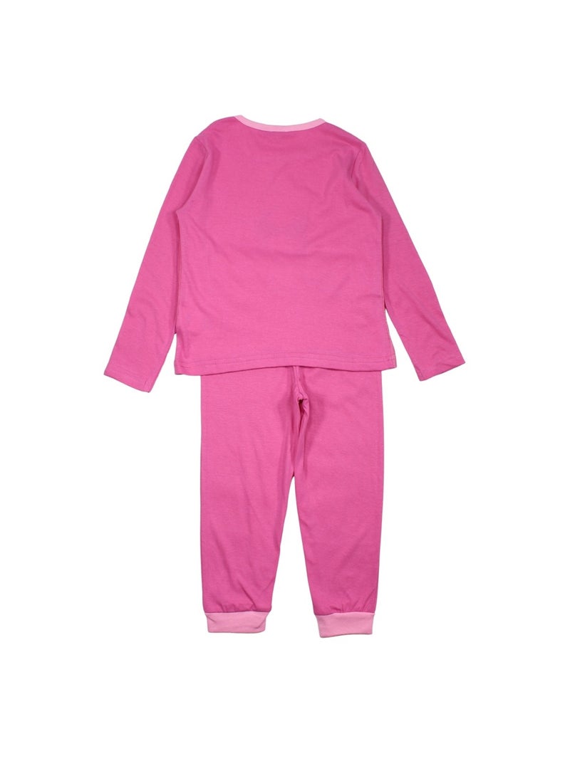Barbie - Pijama de algodão menina com estampa Rosa-fúcsia - Kiabi