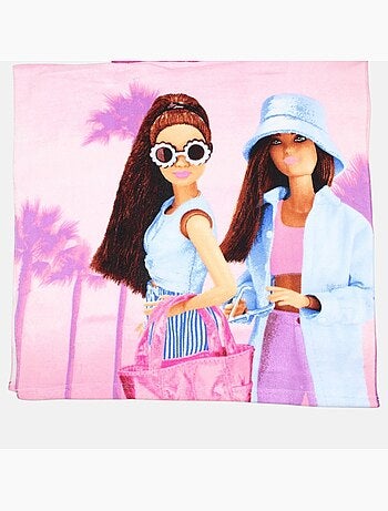 Barbie - Poncho de banho com estampa menina