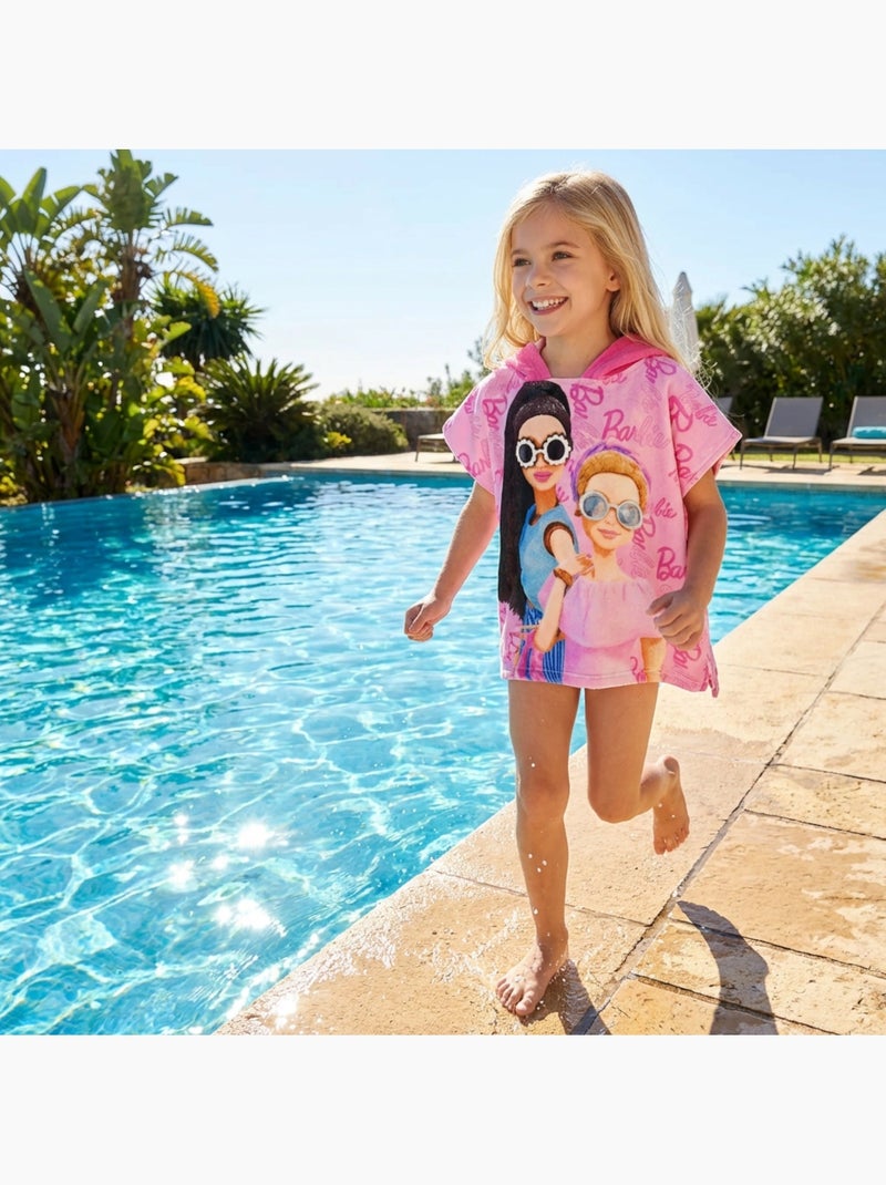 Barbie - Poncho menina Rosa - Kiabi