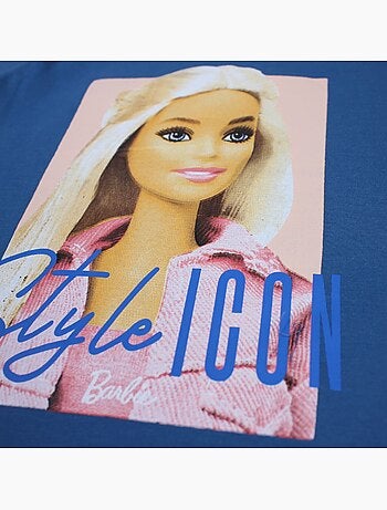 Barbie - T-shirt manga curta menina