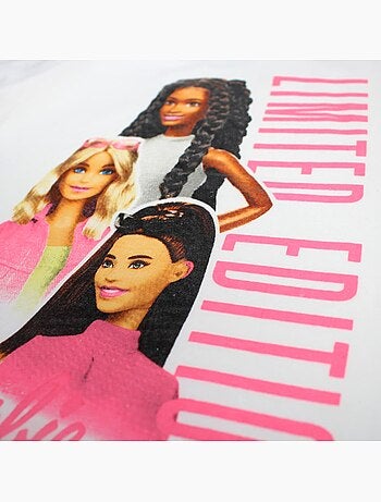 Barbie - T-shirt manga curta menina