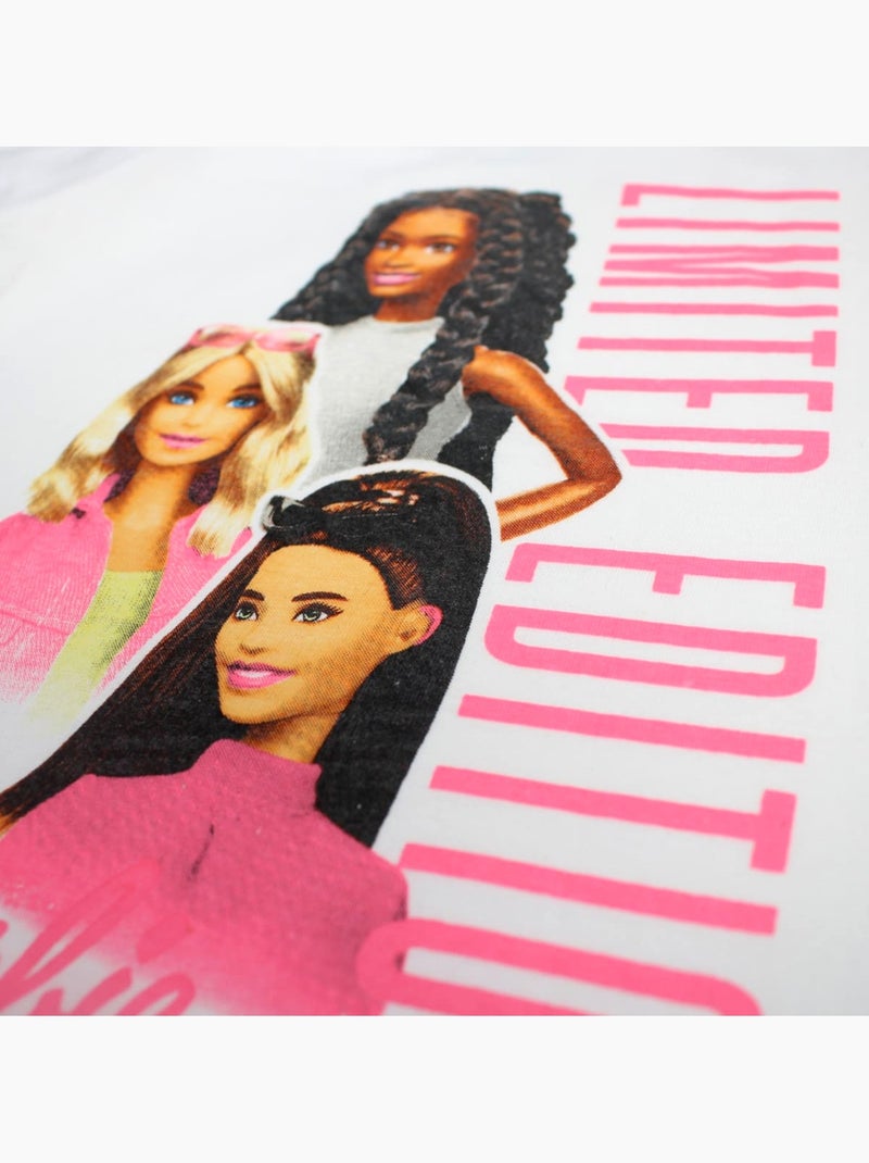 Barbie - T-shirt manga curta menina Branco - Kiabi