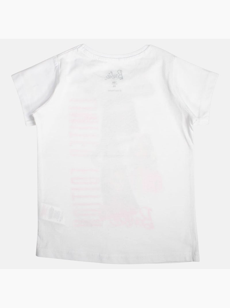 Barbie - T-shirt manga curta menina Branco - Kiabi