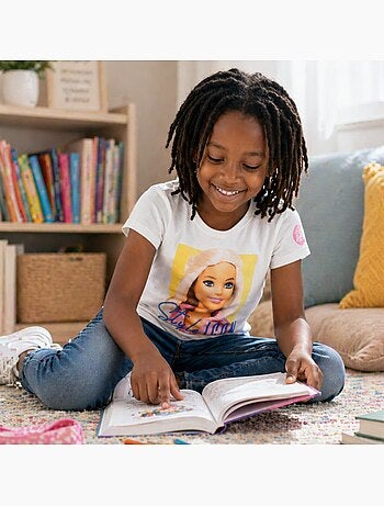 Barbie - T-shirt manga curta menina