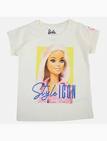 Barbie - T-shirt manga curta menina