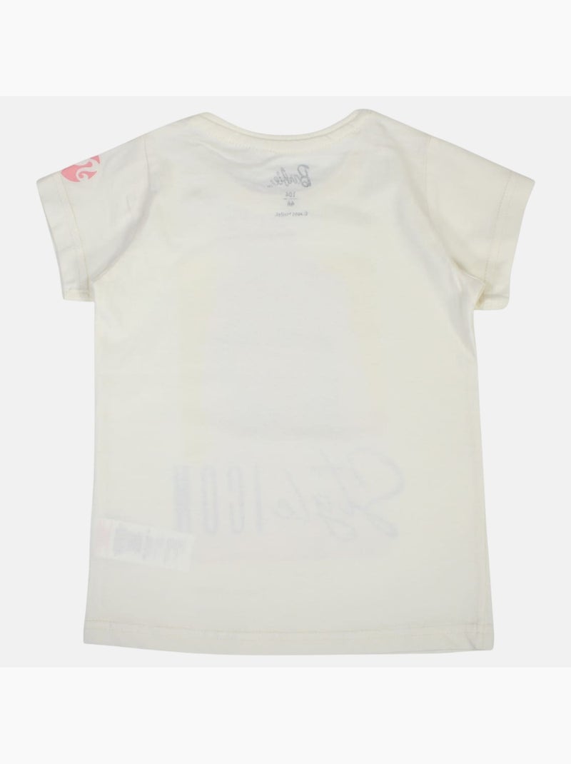 Barbie - T-shirt manga curta menina Branco - Kiabi