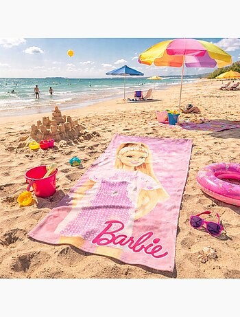 Barbie - Toalha de praia menina com personagem