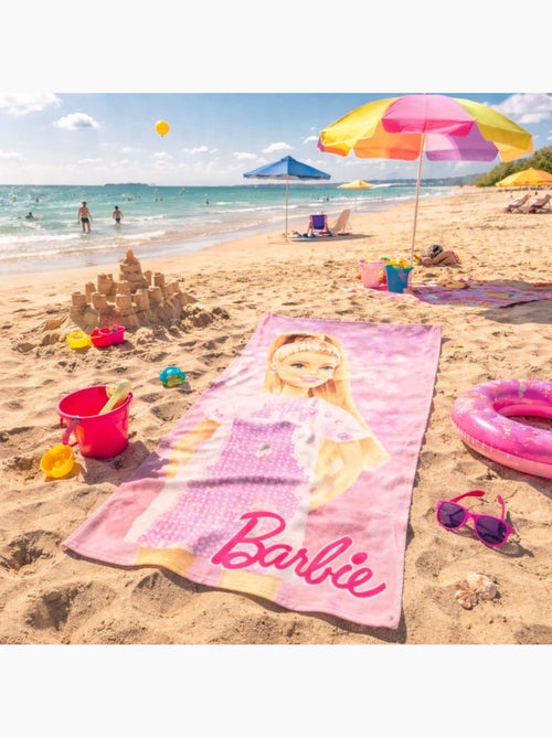 Barbie - Toalha de praia menina com personagem - Kiabi