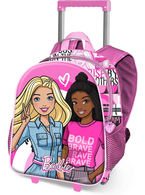 Barbie Brave Mochila 3D com Rodas Pequena, Rosa - Kiabi