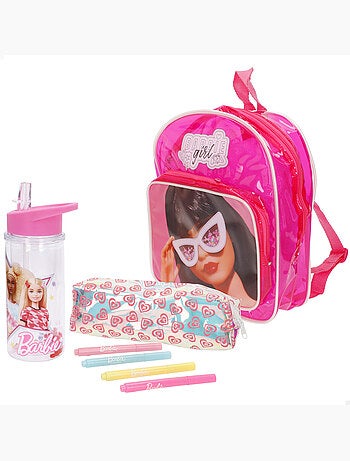 Barbie conjunto de acessórios com mochila para colorir