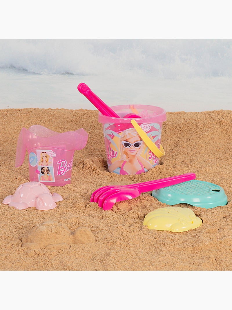 Barbie conjunto de balde de praia com boneca, acessórios e saco de transporte N/D - Kiabi