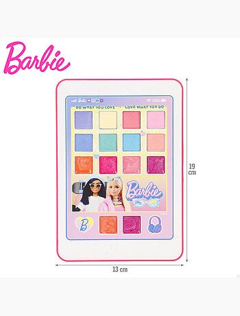 Barbie conjunto de maquiagem infantil com tablet (+5 anos)