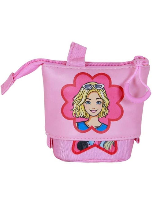 Barbie flower estojo cute + 2 canetas de gel apagáveis, rosa - Kiabi
