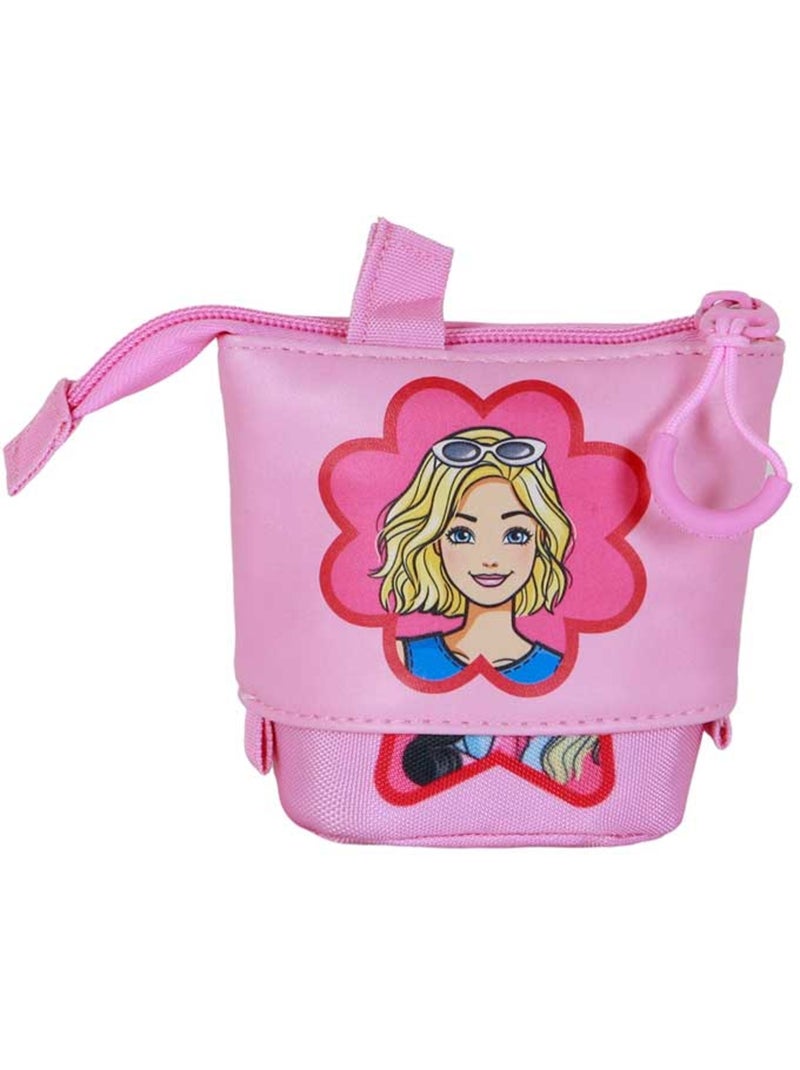 Barbie Flower Estojo Cute + 2 Canetas de Gel Apagáveis, Rosa Rosa - Kiabi