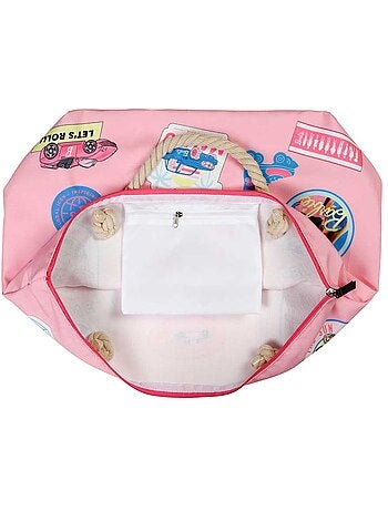 Barbie Malibu Bolsa de Praia Soleil, Rosa