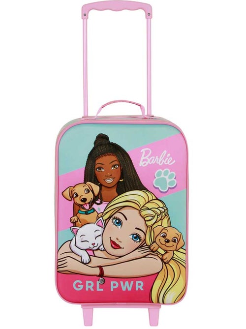 Barbie Pets Mala Trolley Soft 3D, Rosa - Kiabi