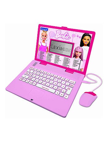 Barbie portátil educativo falante bilingue 124 actividades em francês e inglês