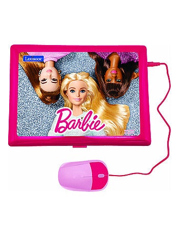 Barbie portátil educativo falante bilingue 124 actividades em francês e inglês