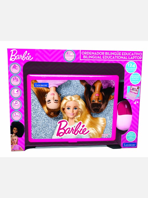 Barbie portátil educativo falante bilingue 124 actividades em inglês e espanhol - Kiabi