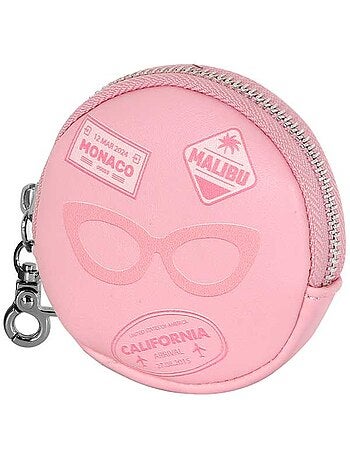 Barbie travel porta-moedas cookie, rosa