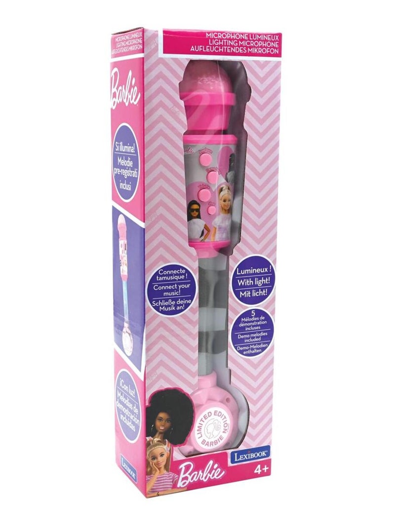 Barbie trendy lighting microfone com altifalante (auxin), melodias e efeitos sonoros Rosa - Kiabi