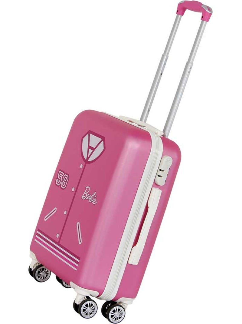 Barbie varsity mala de cabine abs 4 rodas, rosa Rosa - Kiabi