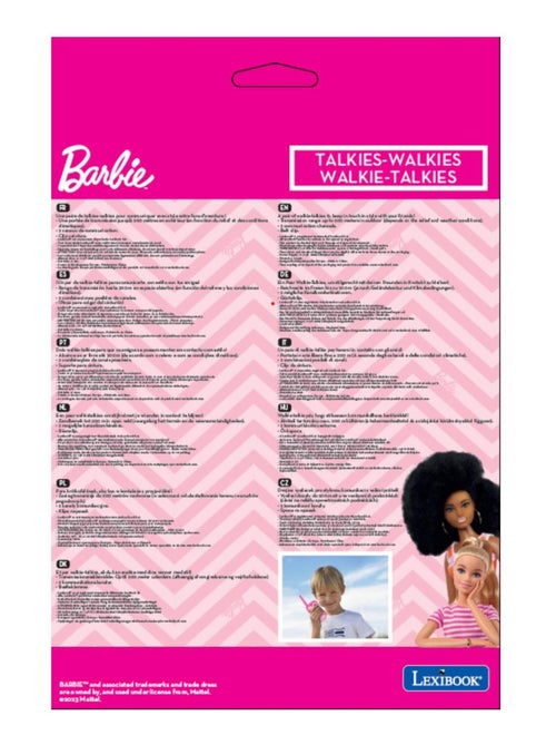 Barbie walkietalkies até 120m - Kiabi