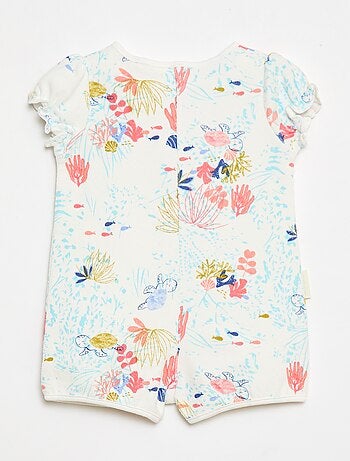 Barboteuse de mangas curtas 'Petit Béguin'