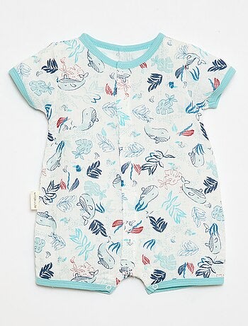 Barboteuse de mangas curtas 'Petit Béguin'