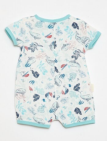 Barboteuse de mangas curtas 'Petit Béguin'