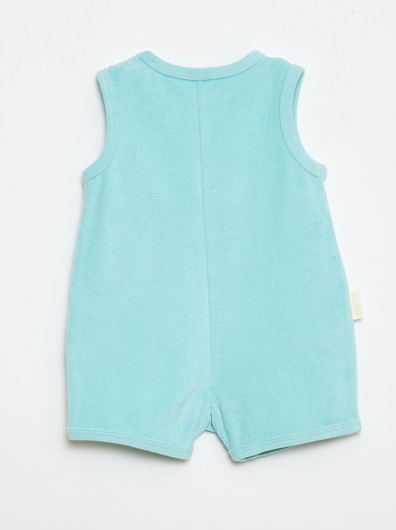 Barboteuse sem mangas 'Petit Béguin' Verde - Kiabi
