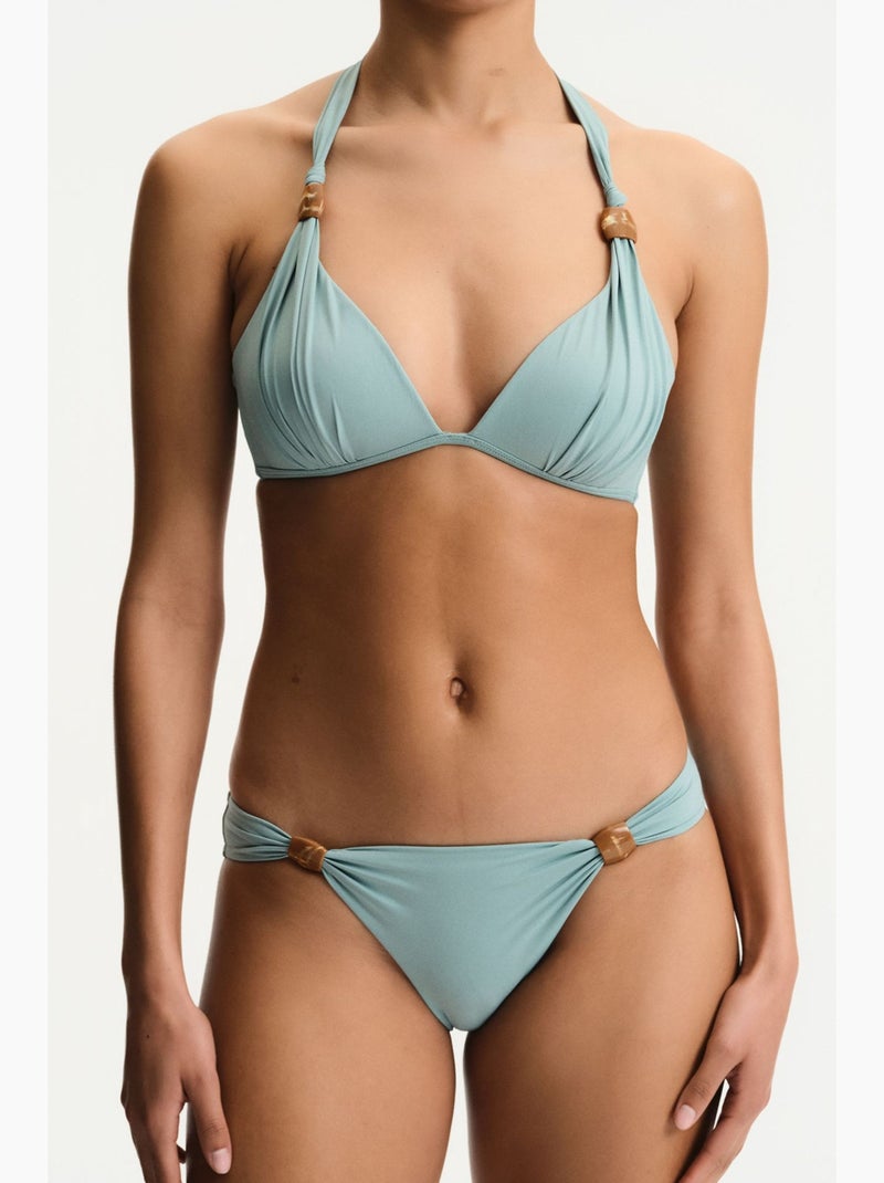 Barenya top de biquíni franzido penti Azul-céu - Kiabi