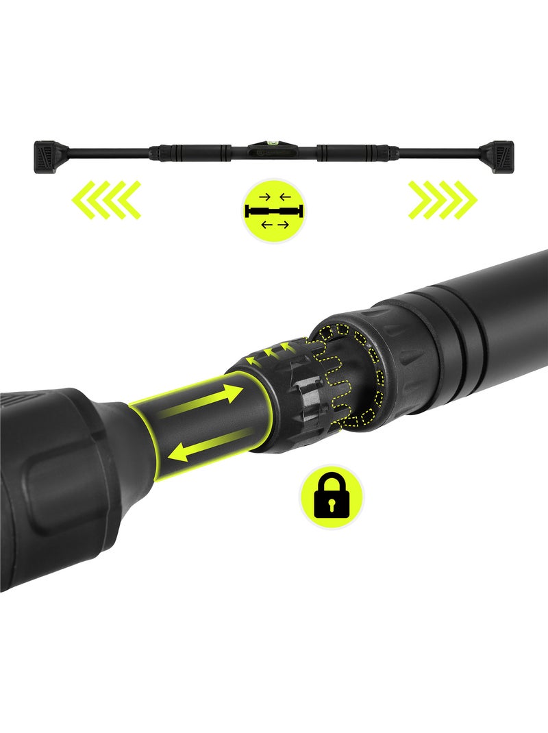 Barra de elevações ajustável hypermotion 74-100 cm – 200 kg – preta Preto - Kiabi