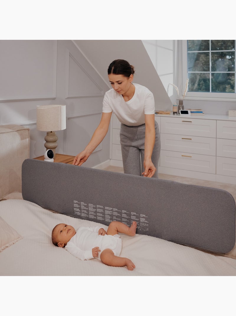 Barreira de cama LIONELO Lora – Dobrável – Proteção contra quedas – Saco incluído Cinza - Kiabi