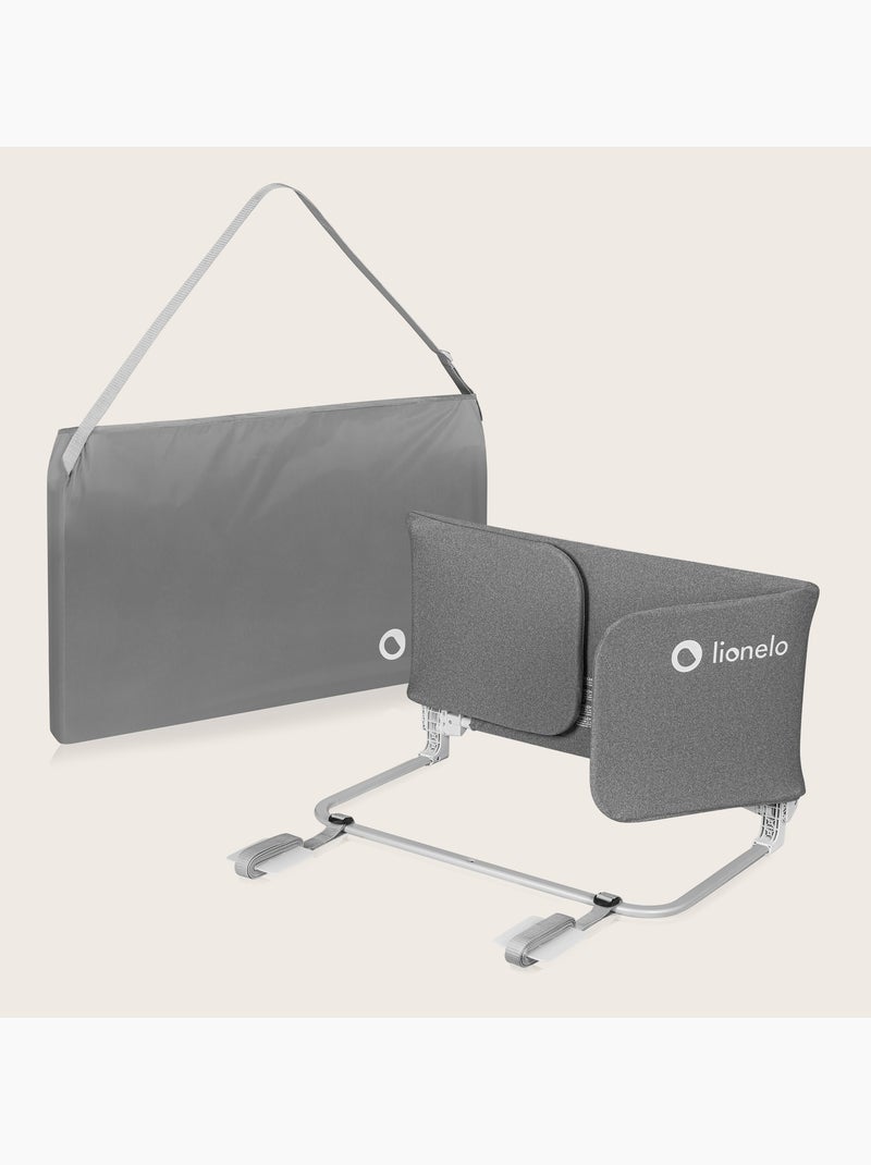 Barreira de cama LIONELO Lora – Dobrável – Proteção contra quedas – Saco incluído Cinza - Kiabi