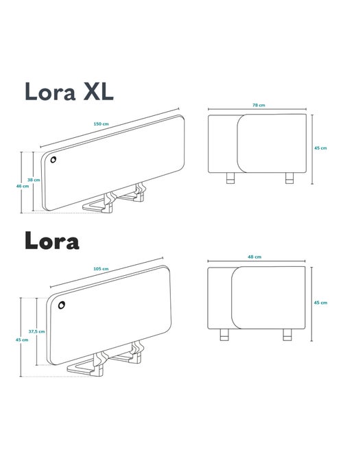 Barreira de cama LIONELO Lora – Dobrável – Proteção contra quedas – Saco incluído - Kiabi Barreira de cama LIONELO Lora – Dobrável – Proteção contra quedas – Saco incluído - Kiabi