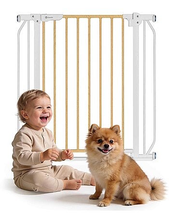 Barreira de segurança para bebés LIONELO Truus – 75–105 cm – Fixação por pressão – Sem perfuração