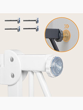 Barreira de segurança para bebés LIONELO Truus – 75–105 cm – Fixação por pressão – Sem perfuração