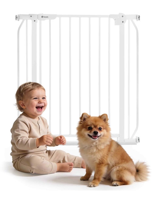 Barreira de segurança para bebés LIONELO Truus – 75–105 cm – Fixação por pressão – Sem perfuração - Kiabi Barreira de segurança para bebés LIONELO Truus – 75–105 cm – Fixação por pressão – Sem perfuração - Kiabi
