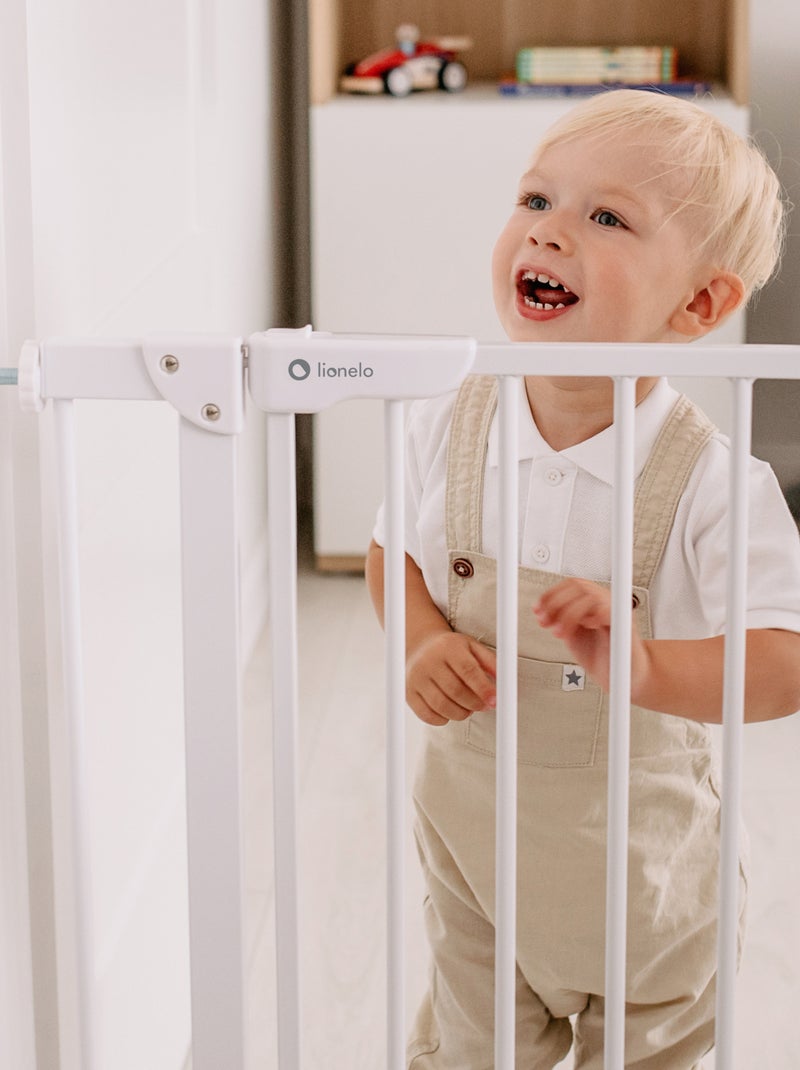 Barreira de segurança para bebés LIONELO Truus – 75–105 cm – Fixação por pressão – Sem perfuração Branco - Kiabi
