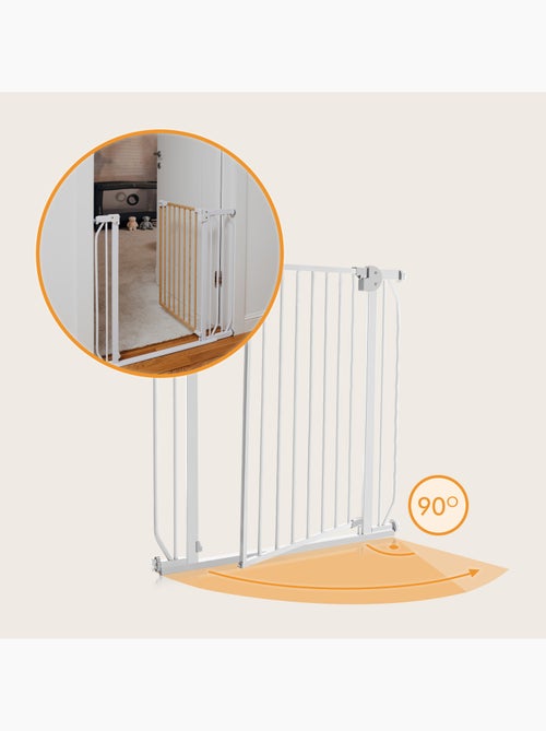 Barreira de segurança para bebés LIONELO Truus – 75–105 cm – Fixação por pressão – Sem perfuração - Kiabi