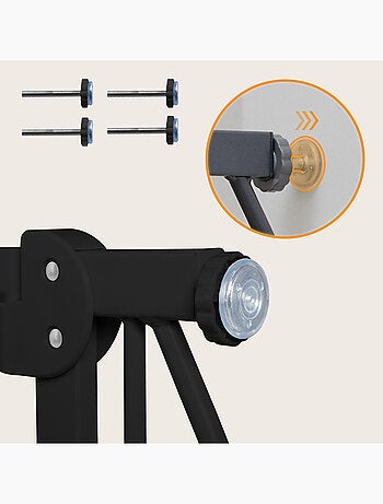 Barreira de segurança para bebés LIONELO Truus – 75–105 cm – Fixação por pressão – Sem perfuração