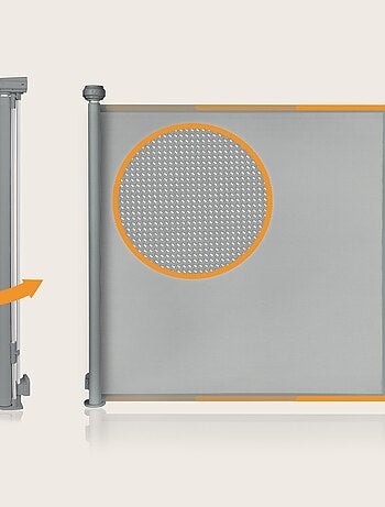Barreira de segurança retrátil – LIONELO Thea – 85 x 140 cm – Sem soleira